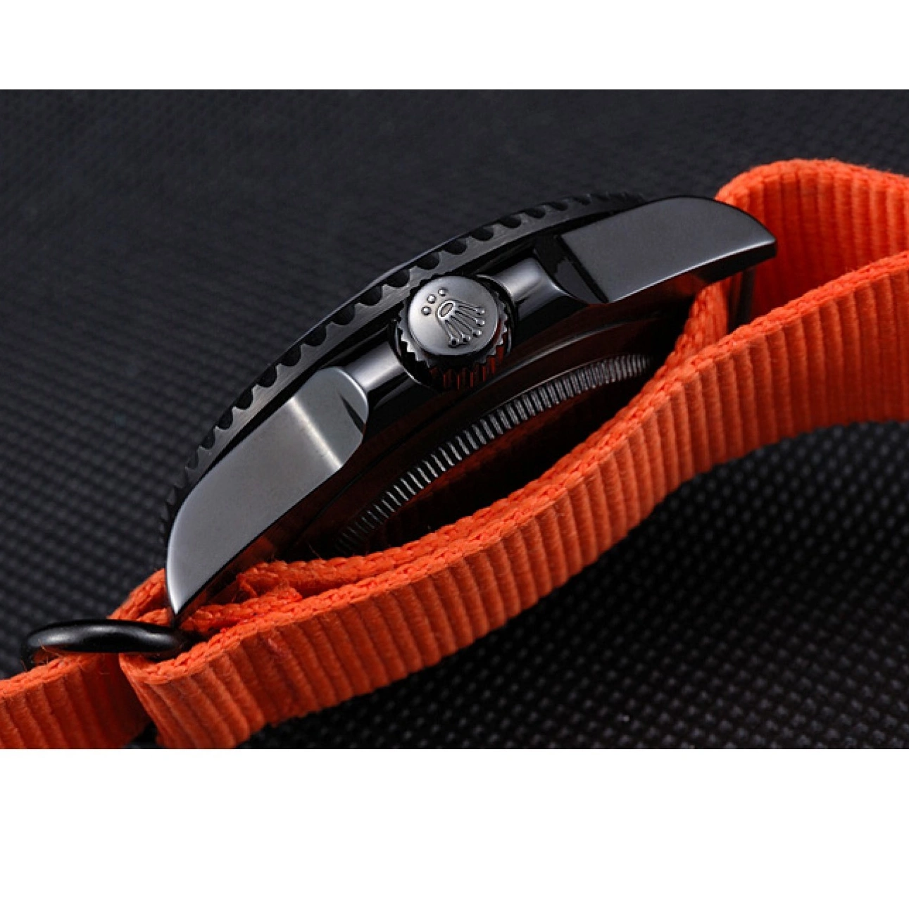 Aaa replica watch Stealth 622011 Nylon Orange Strap Submariner Rolex 0514
